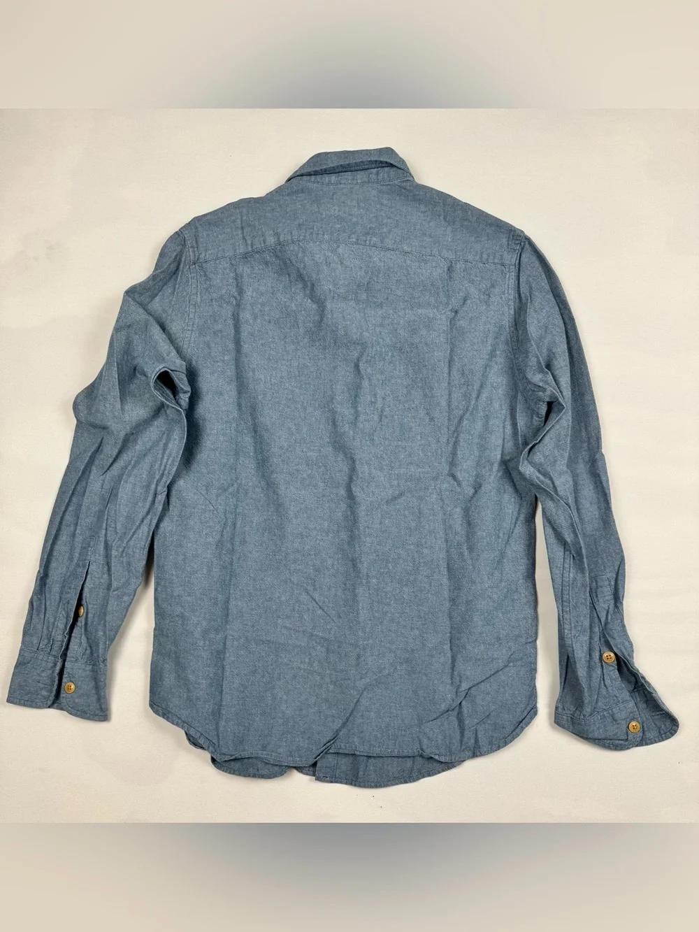 J.Crew Chambray Long Sleeve Button Down Blue Men’s S 100% Cotton